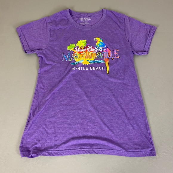 Jimmy Buffett's Margaritaville Myrtle Beach Purple Parrot T-Shirt Women's 2X - Picture 1 of 9